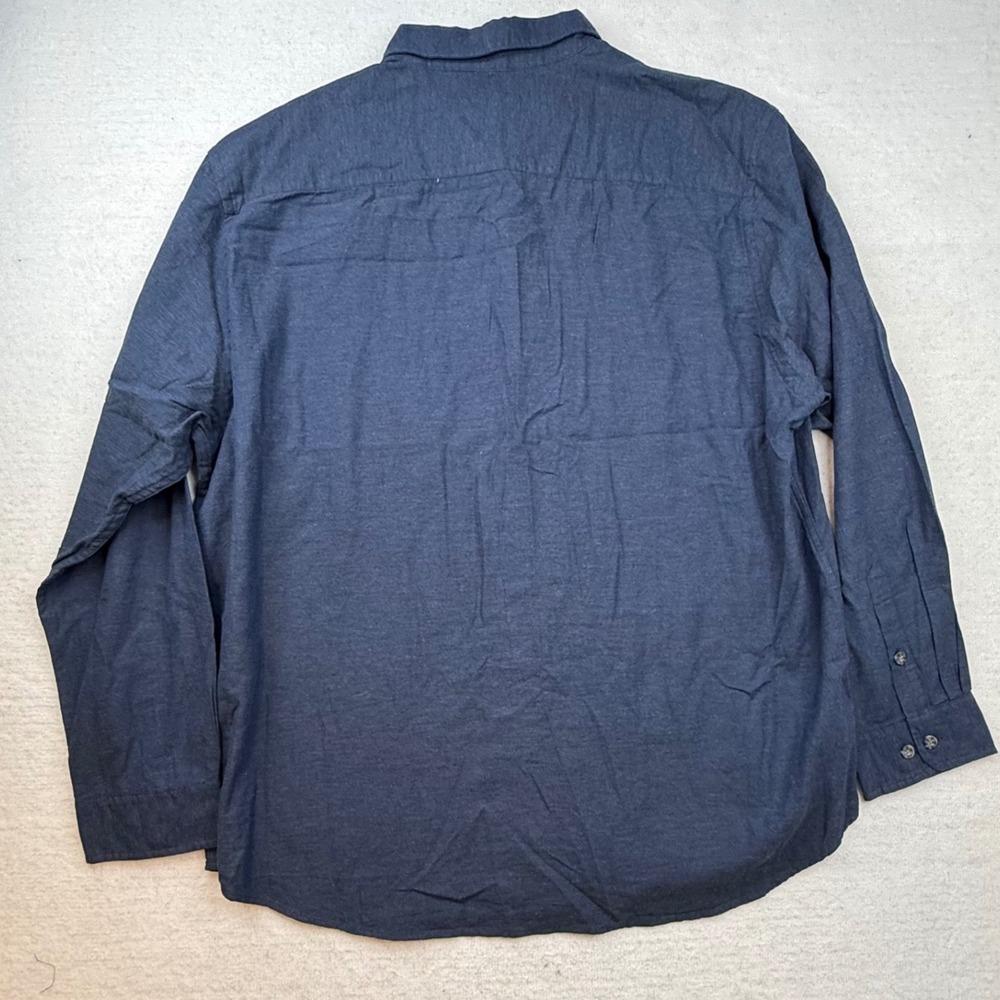 California Shirt Co Mens XXL Navy Blue‎ Cotton Button Down Shirt stitch fix nwt - Picture 7 of 9